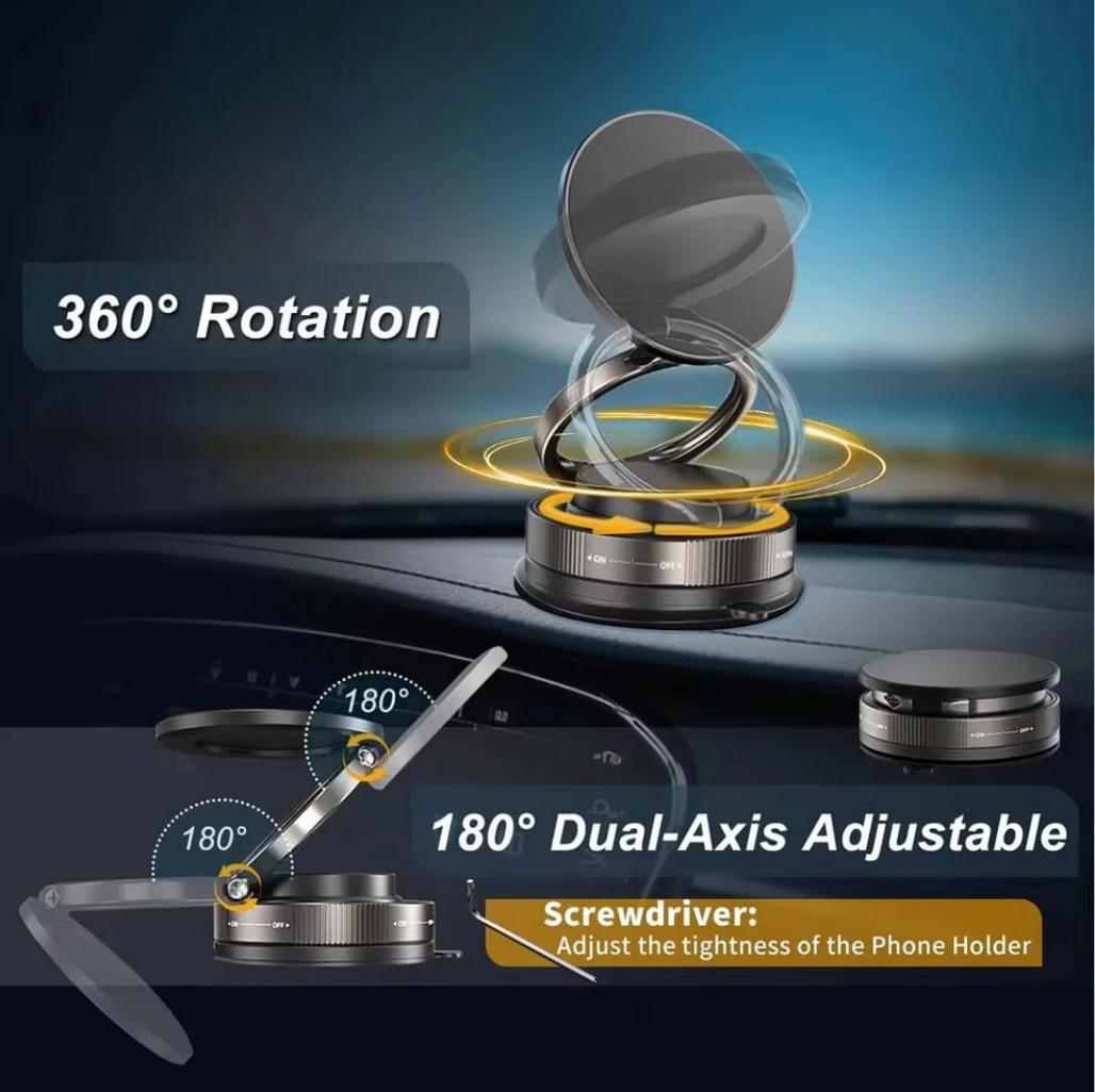 Latest Edition Magnetic Suction Cup 360° Rotatable Phone Holder