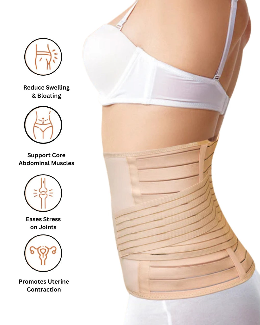 Postpartum Recovery Waist Belt – Support for Belly, C Section and Toning