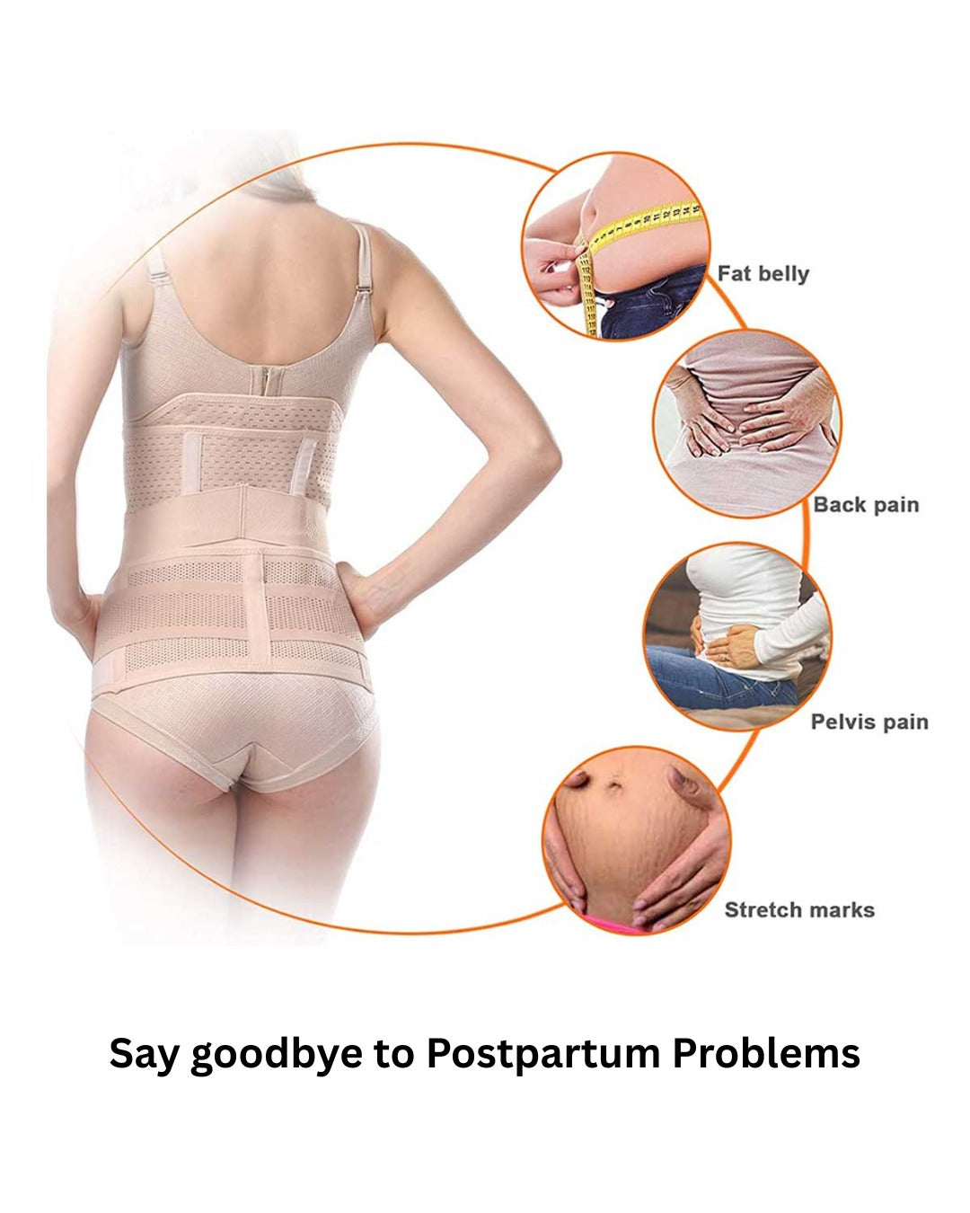 Postpartum Recovery Waist Belt – Support for Belly, C Section and Toning