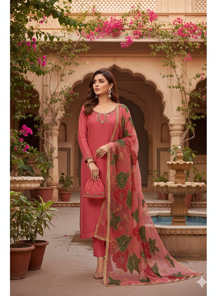 Regal Hazelnut Handmade Festive Suit