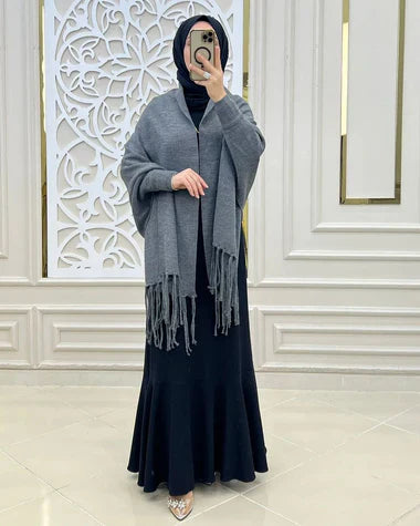 Free Flow Fleece Poncho